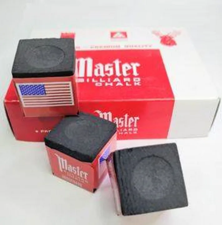 3pcs. MASTER BLACK BILLIARD CUE CHALK (FOR SALE TISA NG TAKO NG
