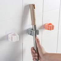 1 Piece of Wall-mounted Mop Storage Rack Broom Hanger Storage Rack Kitchen Tool Rack Clip Mop Broom Hook Household Tool Picture Hangers Hooks