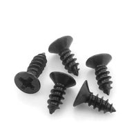 Special Offers 100Pcs/Lot Black Cross Recessed Flat Countersunk Head Phillips Self Tapping Screw Wood Screw M1 M1.2 M1.4 M1.7 M2