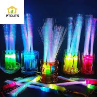 แท่งไฟ PTOUTS Holiday อุปกรณ์ปาร์ตี้แปลกใหม่แท่งเรืองแสงไฟ Led ส่องสว่างของเล่นกลางแจ้งแท่งไฟไฟ Led ของเล่นเรืองแสงไฟ LED
