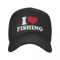 Punk Unisex I Love Fishing Baseball Cap Adult Fisherman Fish Adjustable Dad Hat Men Women Summer Hats Sports Snapback Caps