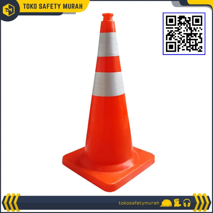 Traffic Cone Pembatas Jalan Plastik Mathes Dasar Orange | Lazada Indonesia