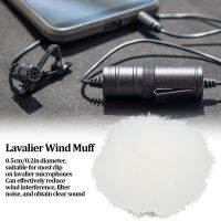 Lavalier WIND Muff ไมโครโฟน Furry กระจกหน้ารถ Muff Lapel ไมโครโฟน 0.5 ซม./0.2in