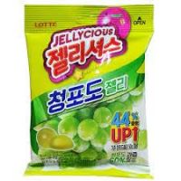 ?ส่งฟรี? lotte green grape jelly เยลลี่กัมมี่องุ่นเขียว 청포도맛 젤리셔스 72g มีเก็บปลายทาง