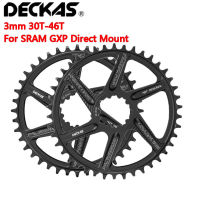 DECKAS GXP จักรยาน Chainring 3มิลลิเมตรชดเชย30ครั้ง-46ครั้ง MTB แคบกว้าง Chainwheel สำหรับ Sram 3น็อต XX1 GX นกอินทรี X9 Crankset ชิ้นส่วนจักรยาน