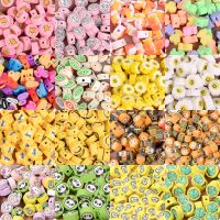 【CW】✌◙  Kawaii Clay Beads Dog Sheep Smiley Loose Spacer Jewelry Making 30pcs