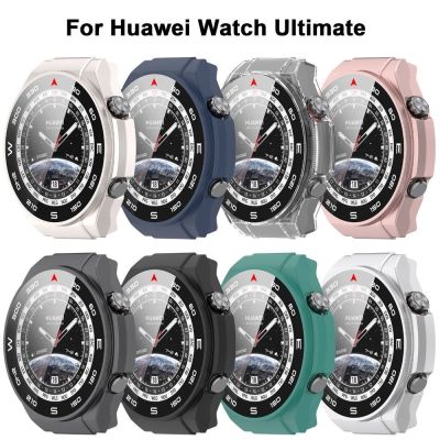 1Pcs Clear Hard Full PC Protective Case For Huawei Watch Ultimate Screen Protector Cases Cover Tempered Glass Film Accessories