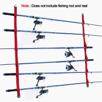 2PCS Fishing Rod Storage Rack Holds Any Type Rod Wall Mount Holder Holds Up To 6 Rod Garage Organizer Accessories