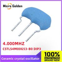 (10pcs) New 4MHZ CSTLS4M00G CSTLS4M 4.000MHZ 4M 400G Ceramic Crystal Oscillator DIP-3 CSTLS4M00G53-B0 DIP Ceramic Resonator