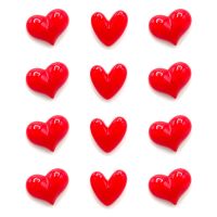 ♛✕ 10PCS/Set Fashion Fridge Magnets Cute Red Heart Refrigerator Magnets For Kids Gifts Home Decor Photo Wall Magnetic Decorations