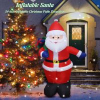 ✾¤✿ 2.1/1.2m Merry Christmas Lighted Inflatable Santa Claus Bear LED Light Toy Christmas Decoration Outdoor Yard Prop Party Ornament