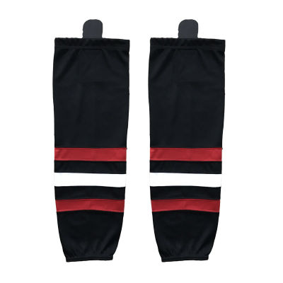 COLDINDOOR 100 Polyester all hockey teams name black Ice Hockey Socks Cheap Shin Guards XW019