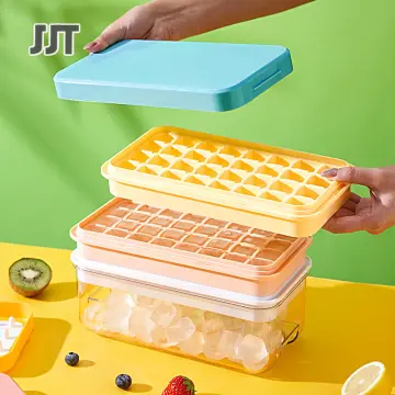 Press the ice grid ice block mold, store the frozen ice block model in a  household ice box, and use a household mold - AliExpress