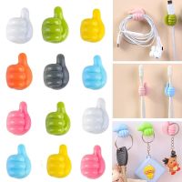 Silicone Thumb Wall Hook Cable Management Wire Organizer Clips Wall Hooks Hanger Storage Holder For Kitchen Bathroom Car Mouse