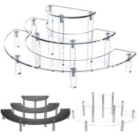 3-Tier Acrylic Round Cupcake Dessert Stand-Riser Display Stand Display Self for Amiibo Funko POP figures Retail showcase