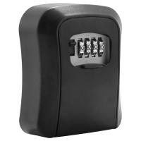 Password Key Lock Box Wall Mounted Zinc Alloy Key Box Weatherproof 4 Digit Combination Key Storage Lock Box