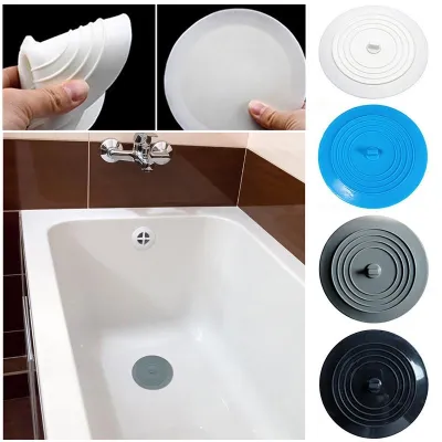 Silicone Bathtub 15cm Large Stopper Leakage-proof Drain Cover Sink Hair Stopper Tub Flat Plug Stopper Bathroom Accessories