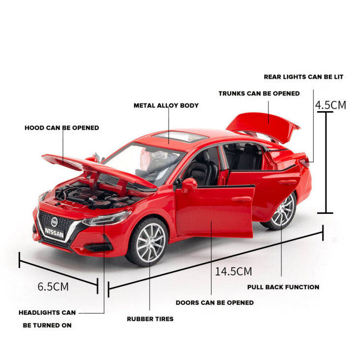 รถบรรทุกโมเดลรถยนต์ของเล่นอัลลอยหล่อโลหะ-klt-1-32นิสสันซิลฟีสำหรับยานพาหนะ-kids-toys-งานอดิเรก