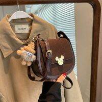 2023 New for Women Armpit Bags Crossbody Saddle Mickey Creasing