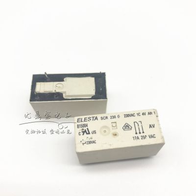 (ใหม่-ของแท้) ELESTA SCR 230 G 230VAC 12A/AC230V รีเลย์5-Pin