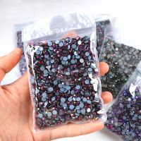 hotx【DT】 SS6-SS30 Hot Rhinestone Glitter Glass Strass Hotfix Iron Rhinestones Stones Clothing Garment Decoration