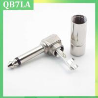 1/4 Inch 6.35mm 6.5mm male to female L-shape Jack Right Angle Male Mono Plug Connector 90 degree For Guitar Audio adapter QB7LA