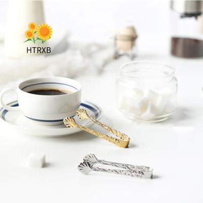 คลิปที่คีบน้ำแข็งชาขนมใส่กาแฟขนาดเล็ก HTRXB อุปกรณ์ครัวที่คีบน้ำตาลเสิร์ฟอาหาร