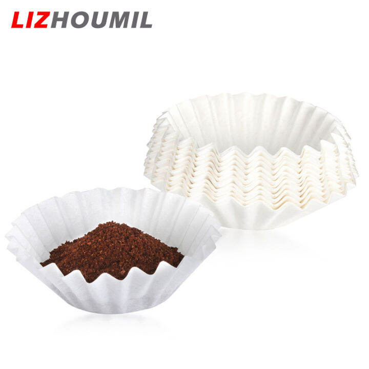 lizhoumil-100ชิ้นตัวกรองกาแฟใช้แล้วทิ้งเนื้อไม้จากธรรมชาติหยดที่สมบูรณ์แบบรสชาติเต็มไม่มี-dm03ตกค้างในดินกาแฟ