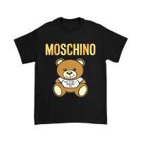 เสื้อยืดโอเวอร์ไซส์เสื้อยืด ลาย Moschino | เสื้อยืดแขนสั้น พิมพ์ลายหมี พรีเมี่ยม | เสื้อยืด ลาย DISTRO สีดํา สําหรับผู้ช  OV0W