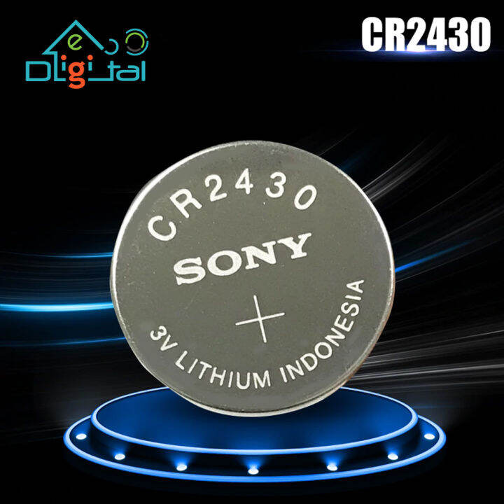 EcoDigital Original Sony CR2430 Battery 3V Lithium Button Coin Cell