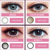 Wink Lens contactlens บิ๊กอายส์ วิ้งค์ สุ่มลาย กว่า50ลาย สี Gray เทา ค่าสายตาปรกติ ราคาขายต่อคู่