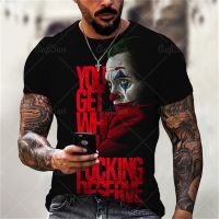 New Mens T-Shirt Summer 3D Print Unicorn Clown Fashion Casual T-shirt Street Style Round Neck Loose Short Sleeve Shirt 7XL-1