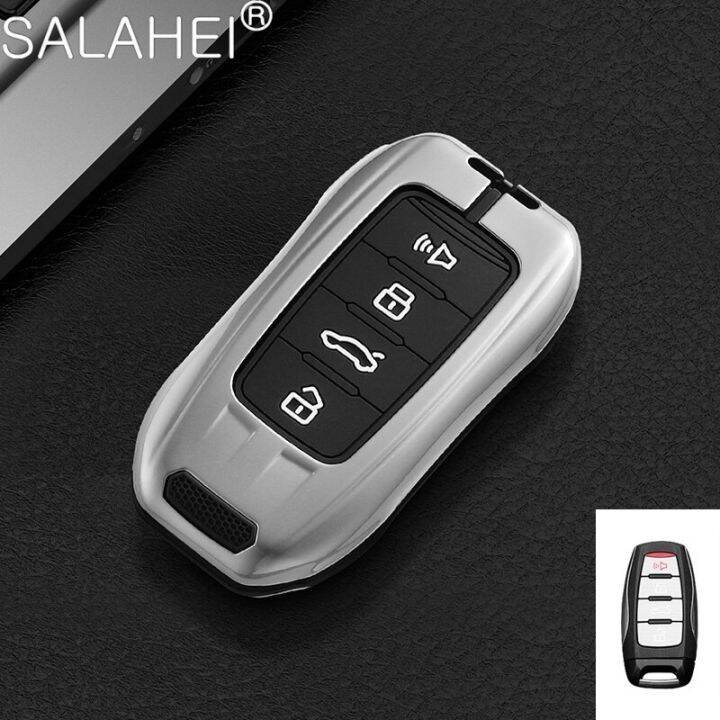 โครงเปลือกนอกเคสกุญแจรถซิลิโคนอัลลอยสังกะสีอุปกรณ์เสริมสำหรับ-haval-โฮเวอร์ติดผนัง-h1-h4-h6-h7-h9-f5-f7รถ-gmw-coupe