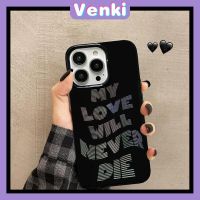VENKI - เคสไอโฟน11 เคส iPhone Case Soft TPU Glossy Yellow Candy Case Creative ภาษาอังกฤษป้องกันกล้องกันกระแทกสำหรับ iPhone 14 13 12 11 Pro Max 7 8 Plus X XR