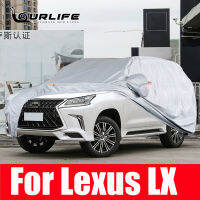 Full Car Covers Outdoor Protection Snow Cover Sunshade Waterproof Dustproof Oxford Cloth For Lexus LX 470 570 Accessories