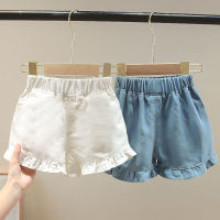 Baby kids Girls solid casual summer clothes baby kids girls fashion shorts thin children jeans girls Korean pants P4 433