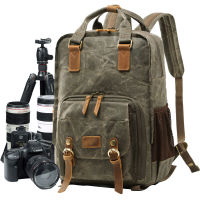 Batik Waterproof Canvas Digital SLR Photo Backpack Durable Photographer Padded Camera Bag for Camera Lens Flash fit 15 Laptop