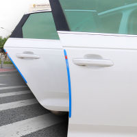 4 ชิ้นสติกเกอร์รถสติกเกอร์ขอบประตู Trim Molding Protection Strip Scratch Protector Car Crash Barriers ประตู Guard Collision-so6