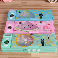 Multifunction Pencil Box Case with Coded Lock Magnetic Closu Two Side Holder Pencil Case Kids Boy Girl Gift School Stationery