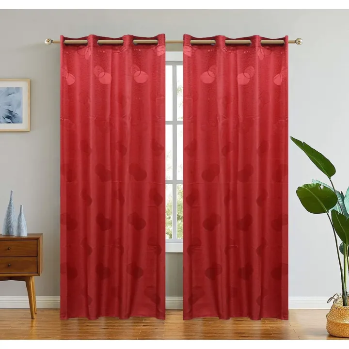 【Spot in Manila】1PC Luxury Curtain 210x150 cm with 8 Ring Curtain New