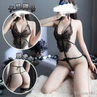 ? แฟนสาว ชุดนอน Temptation stockings lace butterflies chinese-style chest covering backless show big deep V