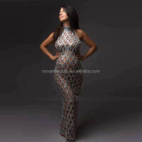 Nocance New Fashion Clothes Maternity Night Wear Bling Diamond Pearls Pregnancy Dress For Photo Shoot Gala Party Dress For Women