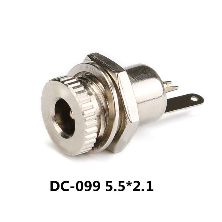 1-2-5-10pcs-dc-099-5-5mm-x-2-1mm-2-5mm-dc-power-jack-socket-dc099-female-panel-mount-connector-metal-5-5-2-1-5-5-2-5-wires-leads-adapters