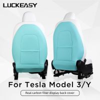 For Tesla Model 3 Model Y 2017-2023 Interior Accessories Seat Backrest Kick Pad Leather Protective Cover Anti-Kick Pad Model3