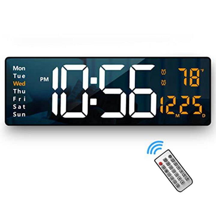 Digital Wall Clock Large Display, Large Wall Clocks, Modern LED Digital
