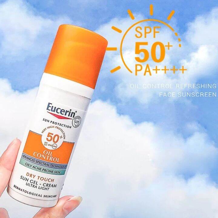 Eucerin Oil Control SPF 50 Face Sunscreen Lotion with Oil Absorbing