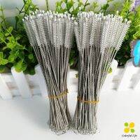 CLM แปรงล้างหลอดดูด ขนไนล่อน จุกนม ไม่ทำให้เป็นรอย  Stainless steel soft straw straw brush