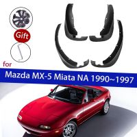 สำหรับ Mazda MX-5 Miata Eunos Roadster NA 1990 ~ 1997บังโคลนกันเปื้อนบังโคลนรถยนต์บังโคลนล้ออุปกรณ์เสริมสไตล์