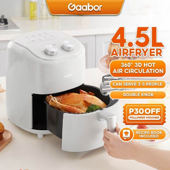 Gaabor Air Fryer 6L/5L/4.5L/4L Multi-Function Oil Free Oven No Smoke ...