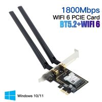 5374Mbps Intel AX210 Pcie การ์ด Wifi บลูทูธสาม5.2แบนด์2.4/5G/6Ghz 802 11AX/AC Wi-Fi 6 PCI อะแดปเตอร์เครือข่ายไร้สายด่วน